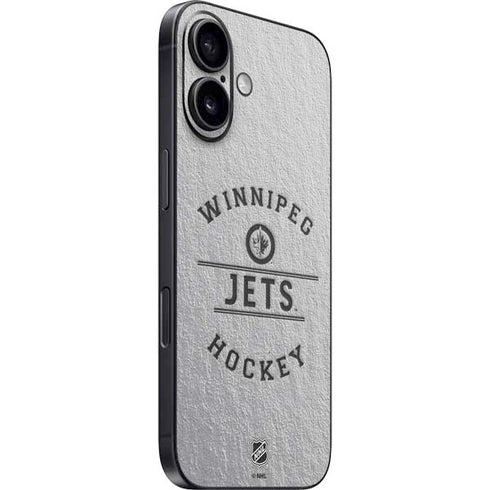 NHL Winnipeg Jets Black Text iPhone 16 Skin