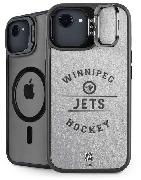 NHL Winnipeg Jets Black Text iPhone 16e Kickstand Case