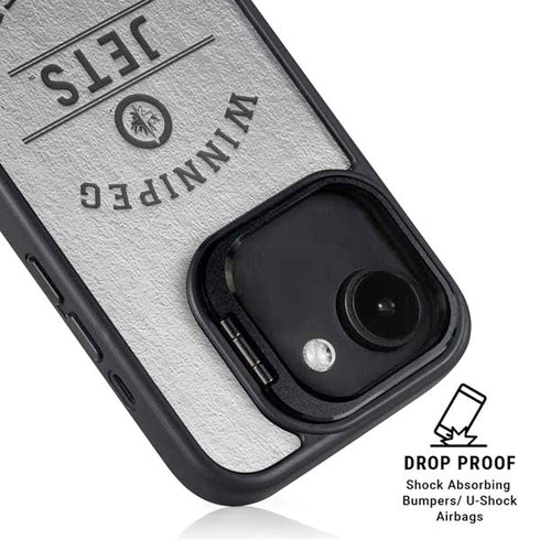 NHL Winnipeg Jets Black Text iPhone 16e Kickstand Case