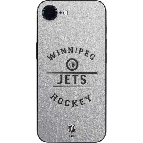 NHL Winnipeg Jets Black Text iPhone 16e Skin