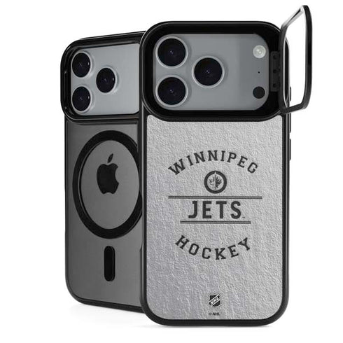 NHL Winnipeg Jets Black Text iPhone 18 Pro Kickstand Case