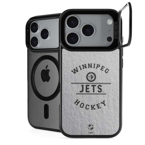 NHL Winnipeg Jets Black Text iPhone 18 Pro Max Kickstand Case