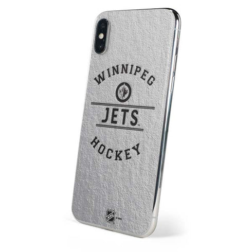 NHL Winnipeg Jets Black Text iPhone XS Skin