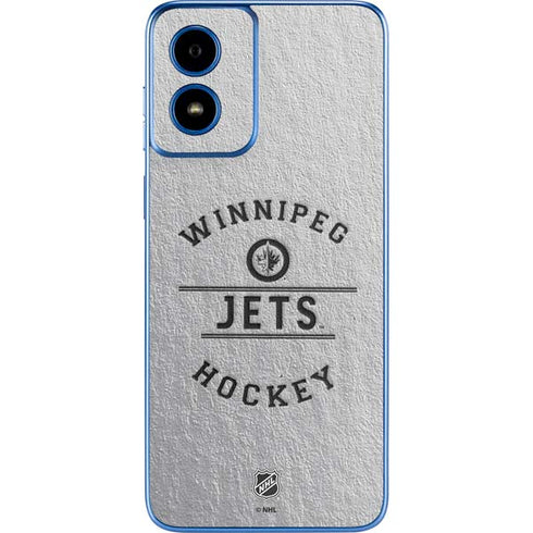 NHL Winnipeg Jets Black Text Moto G Play 4G (2024) Skin
