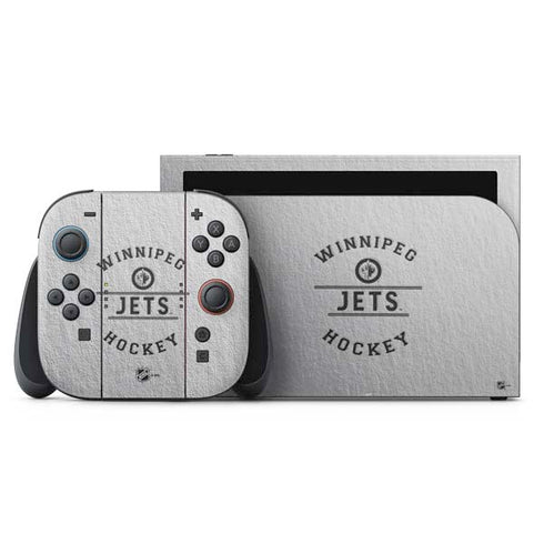 NHL Winnipeg Jets Black Text Nintendo Switch 2 (2025) with Joy-Con Skin