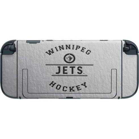 NHL Winnipeg Jets Black Text Nintendo Switch 2 (2025) with Joy-Con Skin