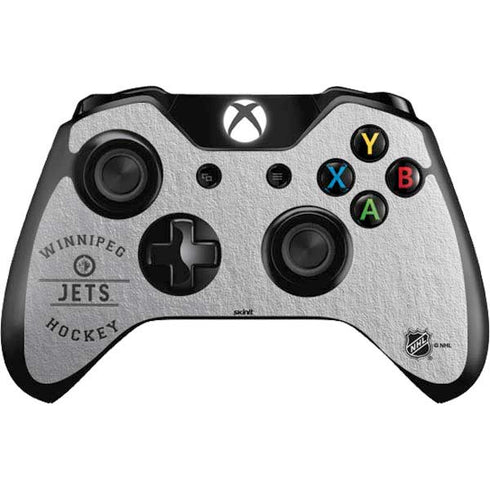 NHL Winnipeg Jets Black Text Xbox One Controller Skin