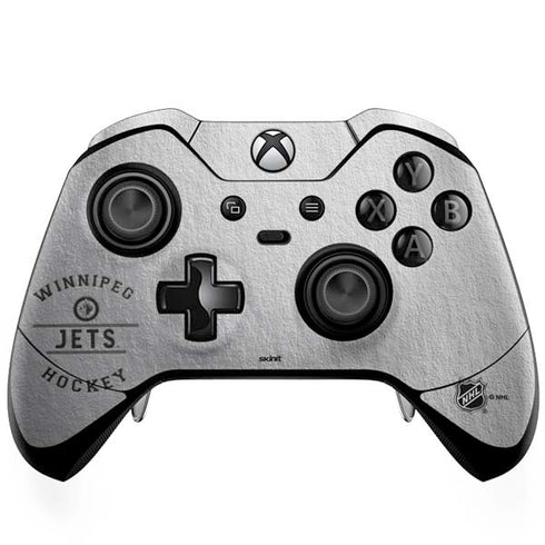 NHL Winnipeg Jets Black Text Xbox One Elite Controller Skin