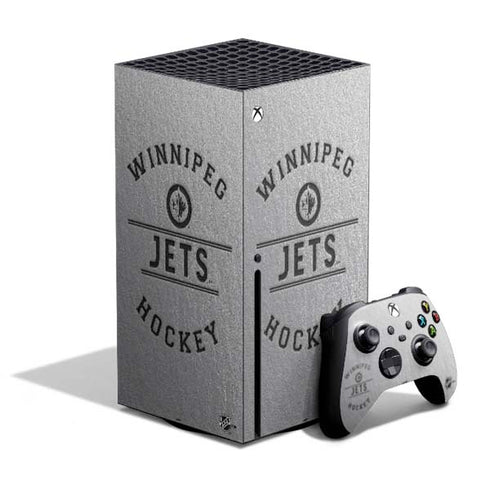 NHL Winnipeg Jets Black Text Xbox Series X Skins