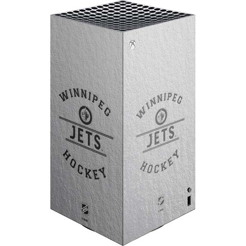 NHL Winnipeg Jets Black Text XBox Series X Digital Edition Console Skin