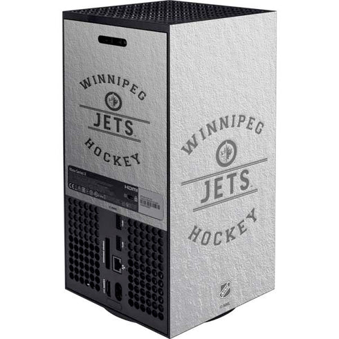 NHL Winnipeg Jets Black Text XBox Series X Digital Edition Console Skin