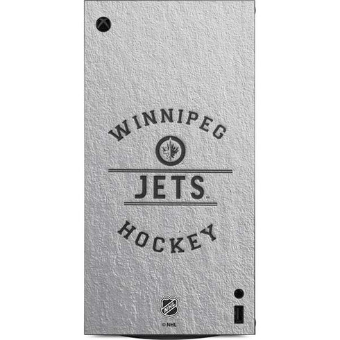 NHL Winnipeg Jets Black Text XBox Series X Digital Edition Console Skin