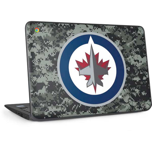 NHL Winnipeg Jets Camo HP Chromebook Skin
