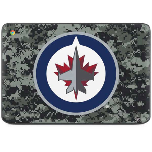 NHL Winnipeg Jets Camo HP Chromebook Skin