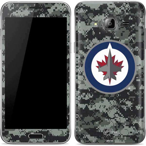 NHL Winnipeg Jets Camo Galaxy J3 Skin