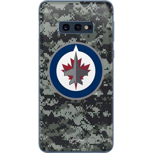 NHL Winnipeg Jets Camo Galaxy S10e Skin