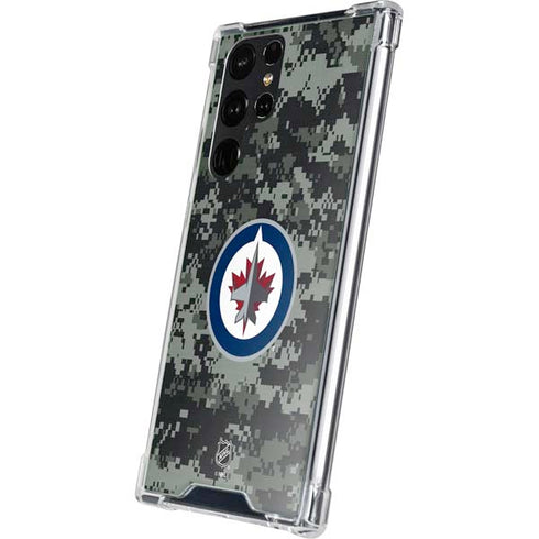NHL Winnipeg Jets Camo Galaxy S23 Ultra Clear Case