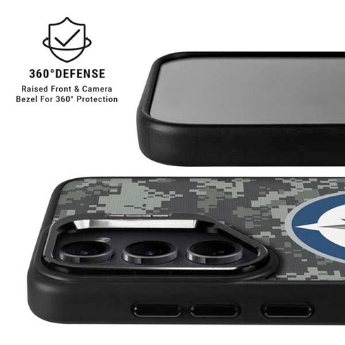 NHL Winnipeg Jets Camo Galaxy S24 FE Kickstand Case