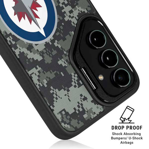NHL Winnipeg Jets Camo Galaxy S25 Kickstand Case