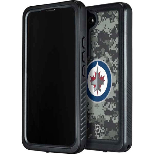 NHL Winnipeg Jets Camo Galaxy S24 Waterproof Case