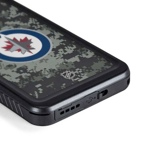NHL Winnipeg Jets Camo Galaxy S24 Waterproof Case