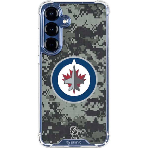 NHL Winnipeg Jets Camo Galaxy S25 Clear Case