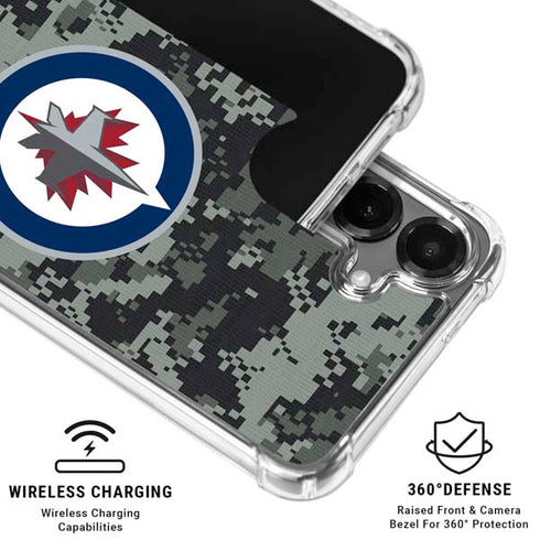 NHL Winnipeg Jets Camo Galaxy S26 Plus Clear Case
