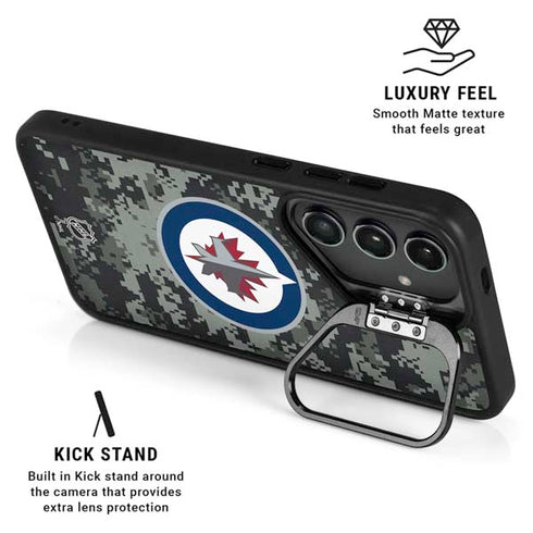 NHL Winnipeg Jets Camo Galaxy S26 Plus Kickstand Case