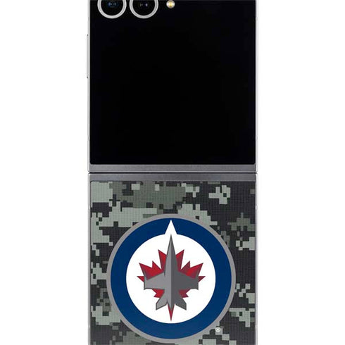 NHL Winnipeg Jets Camo Galaxy Z Flip6 Skin