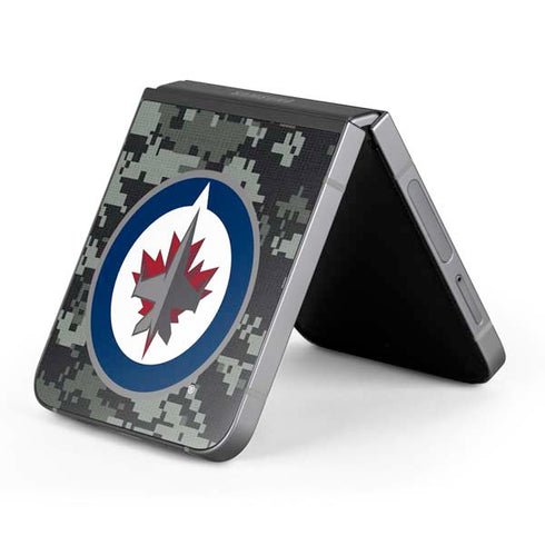 NHL Winnipeg Jets Camo Galaxy Z Flip6 Skin