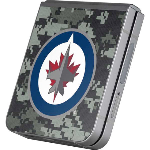 NHL Winnipeg Jets Camo Galaxy Z Flip6 Skin