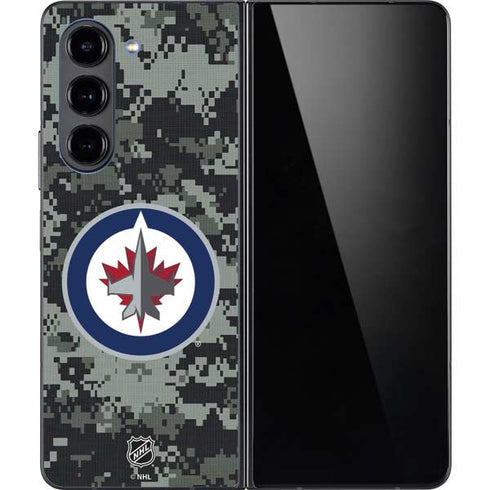 NHL Winnipeg Jets Camo Galaxy Z Fold5 5G Skin
