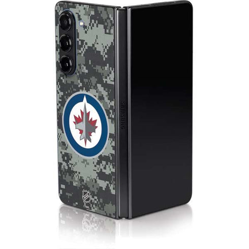 NHL Winnipeg Jets Camo Galaxy Z Fold5 5G Skin