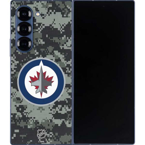 NHL Winnipeg Jets Camo Galaxy Z Fold6 Skin
