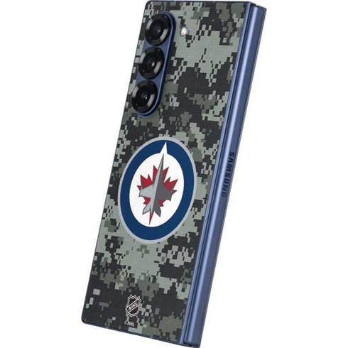 NHL Winnipeg Jets Camo Galaxy Z Fold6 Skin