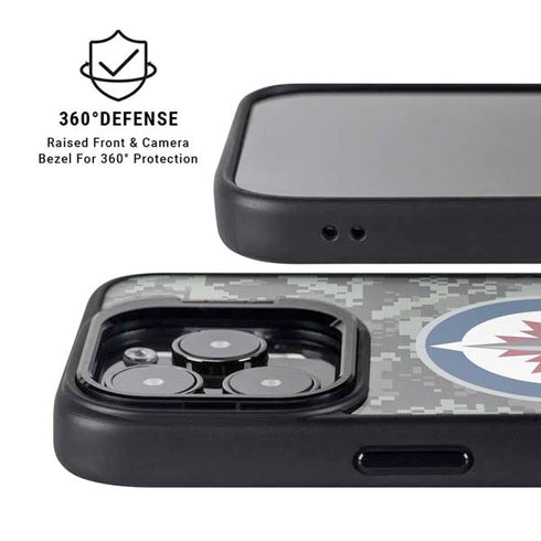 NHL Winnipeg Jets Camo iPhone 13 Pro Max Kickstand Case