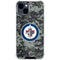 NHL Winnipeg Jets Camo iPhone 15 Clear Case