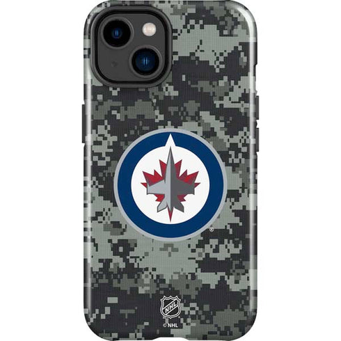 NHL Winnipeg Jets Camo iPhone 15 Impact Case