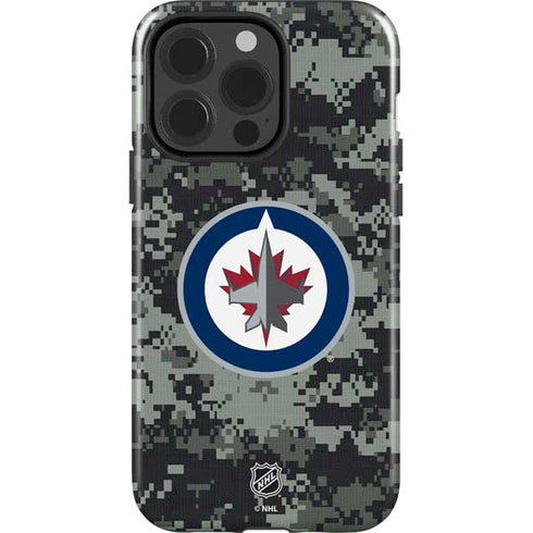 NHL Winnipeg Jets Camo iPhone 15 Pro Impact Case