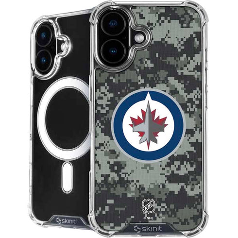NHL Winnipeg Jets Camo iPhone 16 MagSafe Case