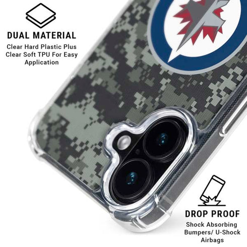 NHL Winnipeg Jets Camo iPhone 16 MagSafe Case
