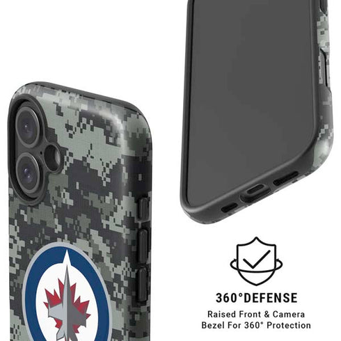 NHL Winnipeg Jets Camo iPhone 16 Plus Magsafe Impact Case