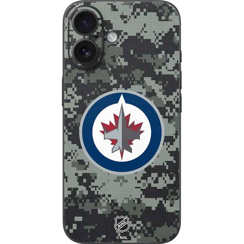 NHL Winnipeg Jets Camo iPhone 16 Skin