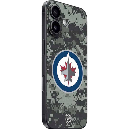 NHL Winnipeg Jets Camo iPhone 16 Skin