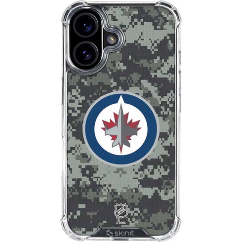 NHL Winnipeg Jets Camo iPhone 17 Clear Case