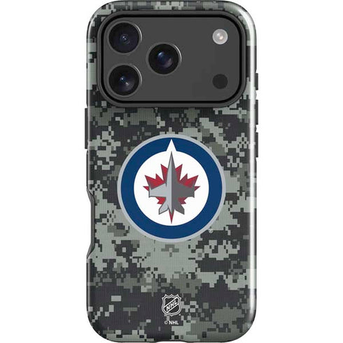NHL Winnipeg Jets Camo iPhone 18 Pro Impact Case