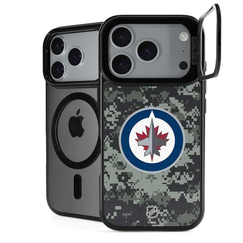 NHL Winnipeg Jets Camo iPhone 18 Pro Kickstand Case