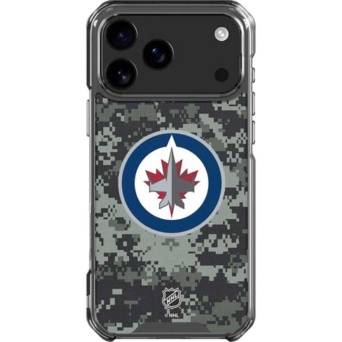 NHL Winnipeg Jets Camo iPhone 18 Pro Max Clear Case