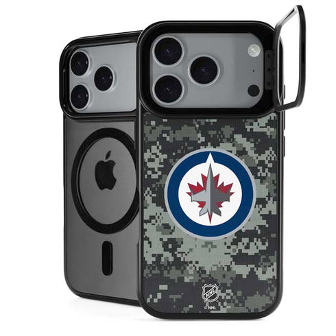 NHL Winnipeg Jets Camo iPhone 18 Pro Max Kickstand Case