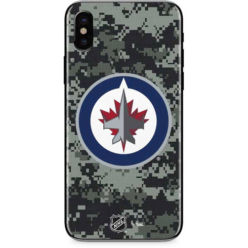 NHL Winnipeg Jets Camo iPhone XS Skin